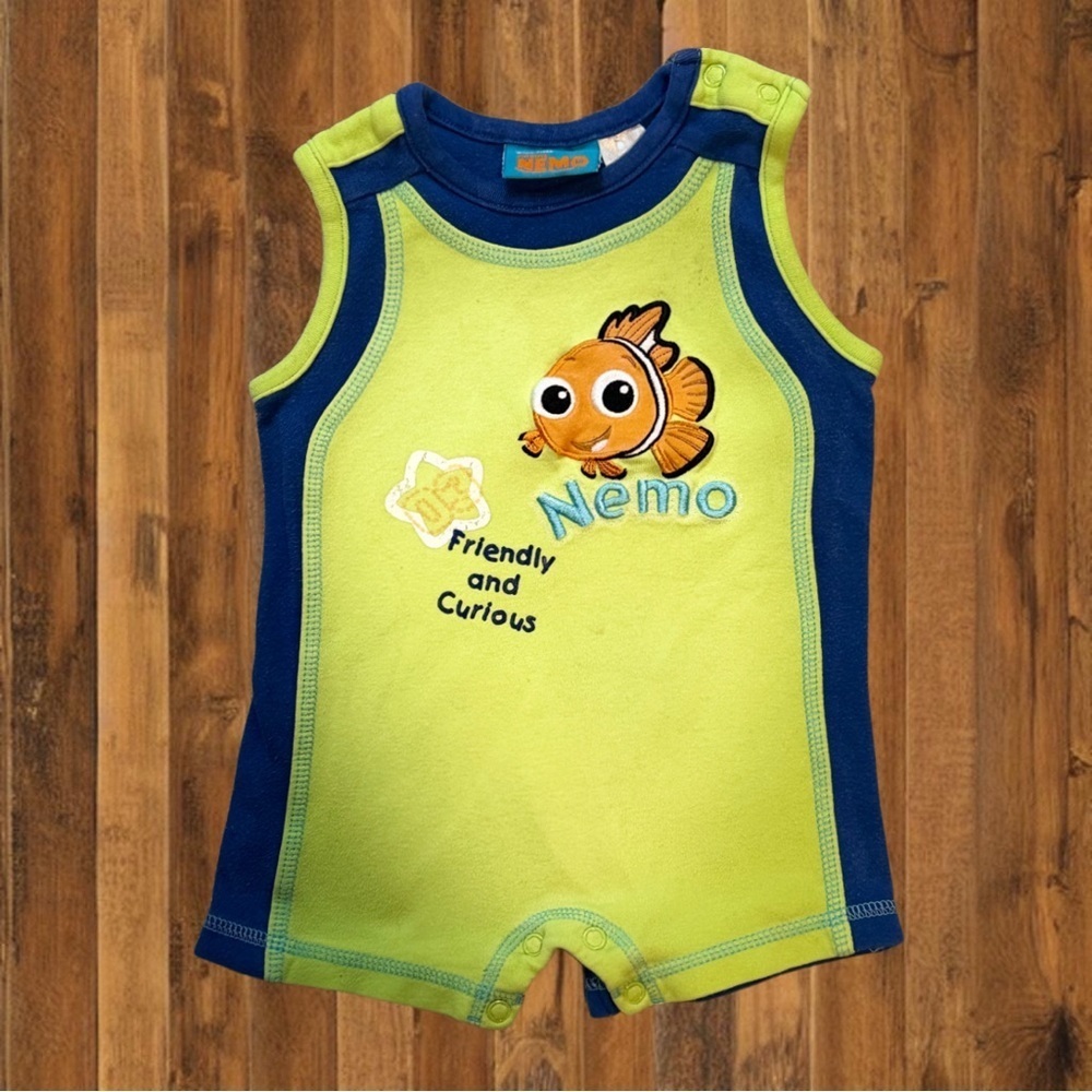 🐠 Vintage Disney Pixar Finding Nemo Baby Romper – 6M